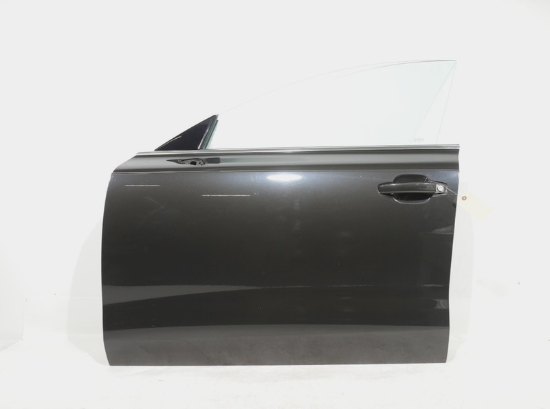 12-18 Audi A7 RS7 S7 Front Left Driver Side Door Shell Glass Oolong Gray X7U OEM