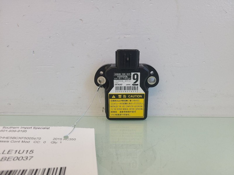 Yaw Rate Accelerometer - 89183-48020 Fits 2015 RC350 581234