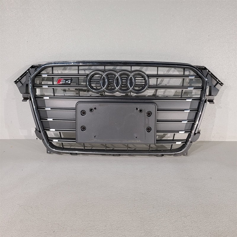 13-16 Audi S4 Front Bumper Grill Center Grille Grey OEM Aa7495