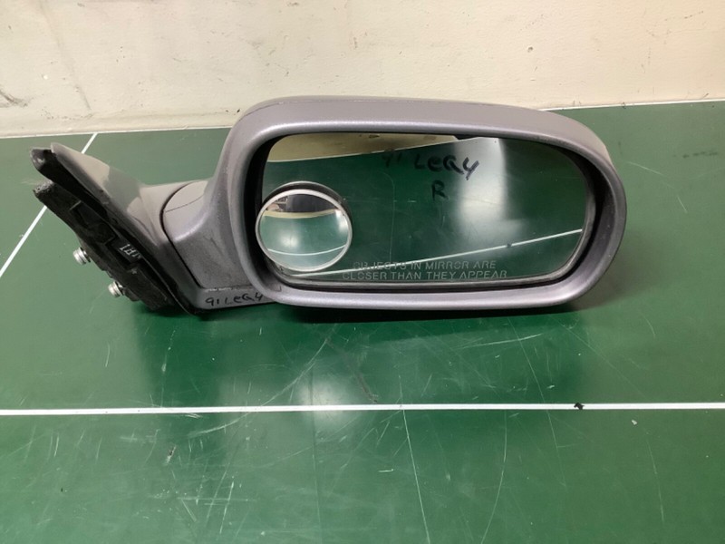 91-95 Legend 4 door Right side door mirror Power Silver Used OEM