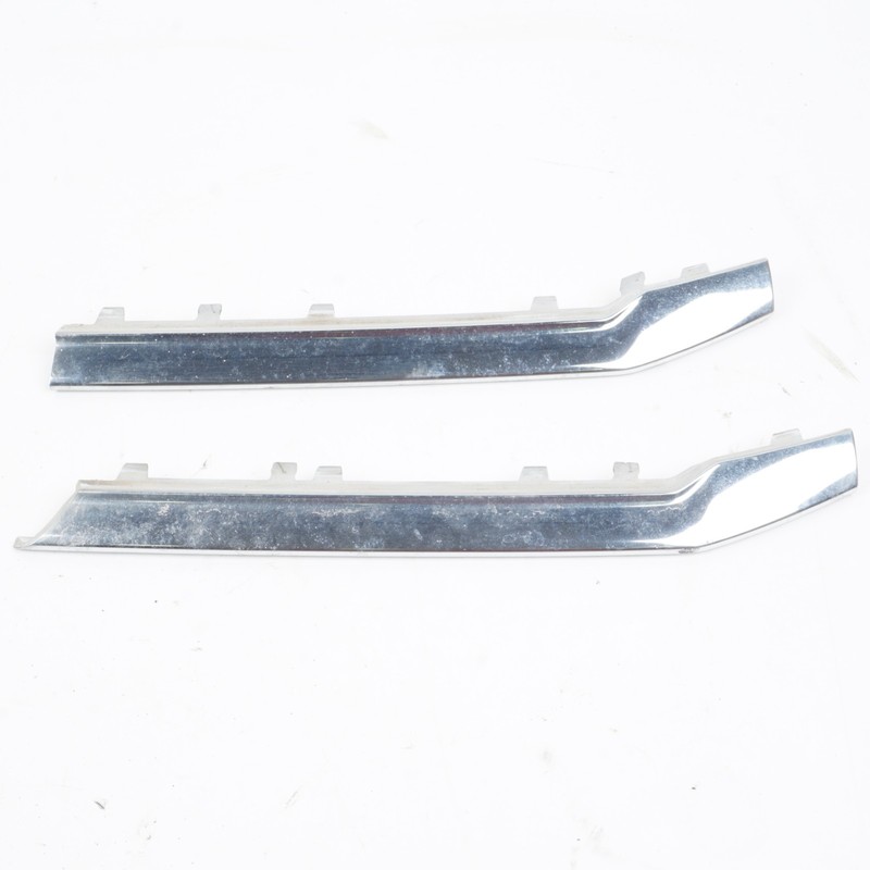 2011-2014 Audi A8 Quattro Bumper Grille Chrome Molding Left 2Pcs OEM