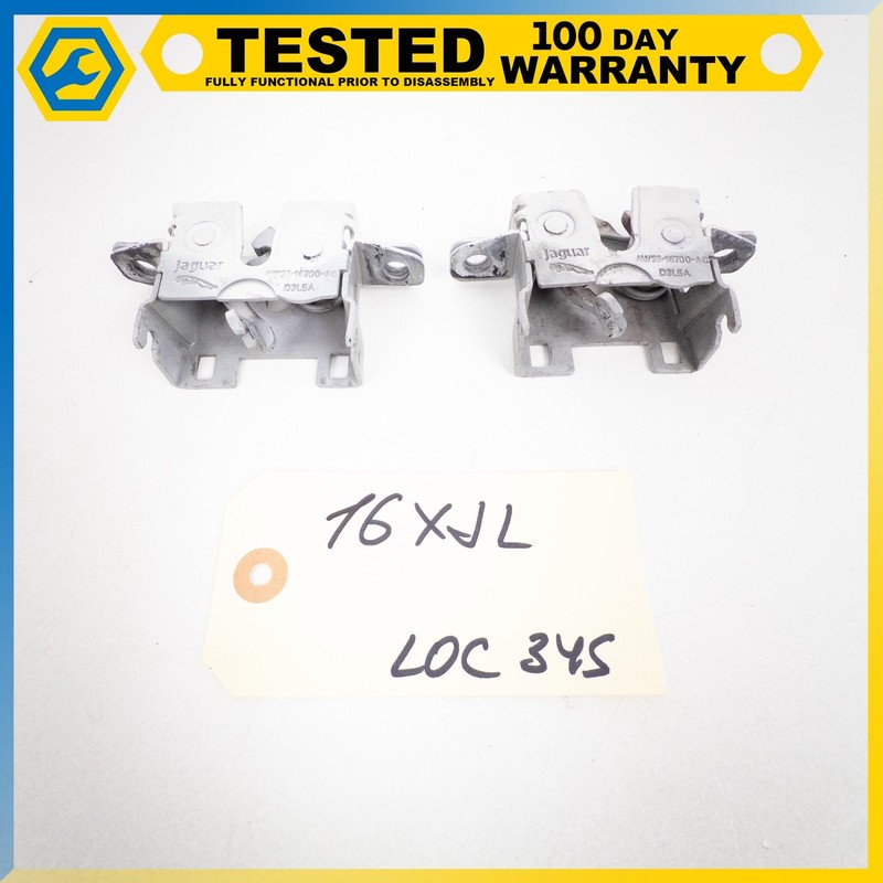10-19 JAGUAR XJ HOOD BONNET LOCK LATCH SET OF 2 OEM