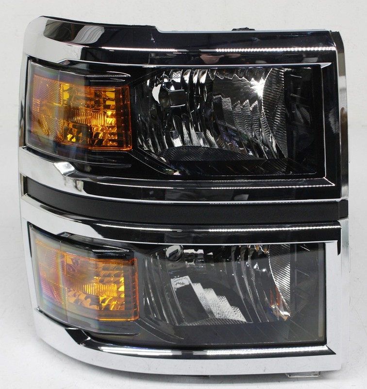 OEM Headlamp For Chevy Silverado 4500, 5500, 6500 HD Chrome trim 4078972C91
