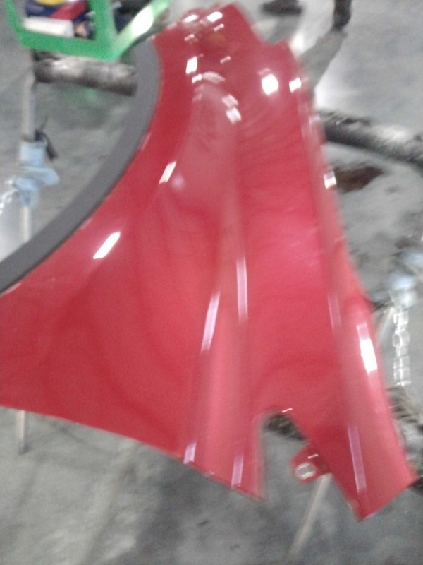 2014 Toyota RAV4 Left Fender Red - Used, Light Scratches, OEM 25868