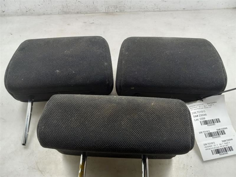 2013 TOYOTA TUNDRA SR5 3 PIECE REAR CLOTH HEADREST REST