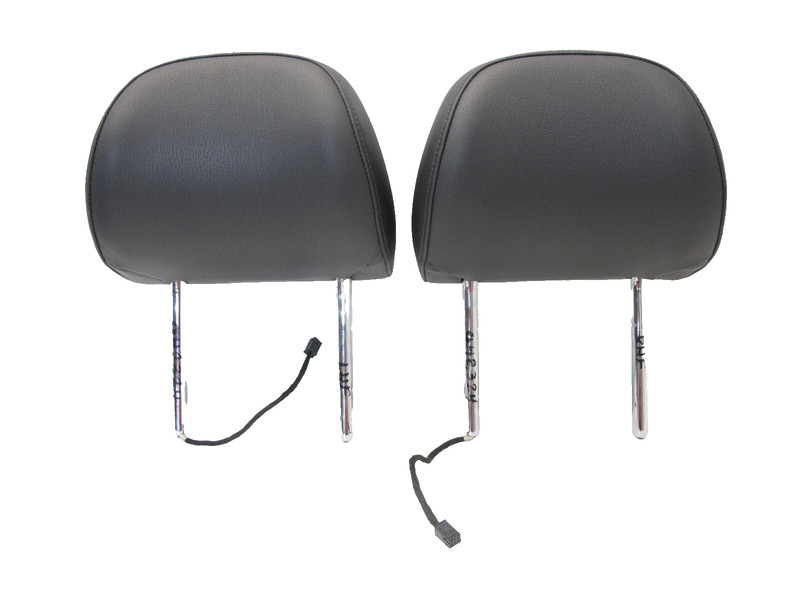 08-17 AUDI 8T A5 COUPE FRONT RIGHT AND LEFT HEAD REST HEADREST SET 042324