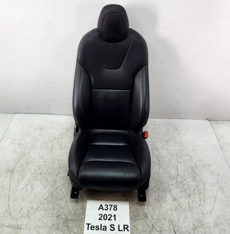 ✅ 2021-2025 OEM Tesla Model S Front Right Passenger Side Seat Leather Black