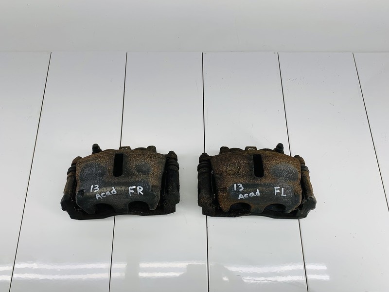 07-16 GMC ACADIA AWD FRONT LEFT & RIGHT SIDE ABS BRAKE CALIPER SET OF 2 OEM