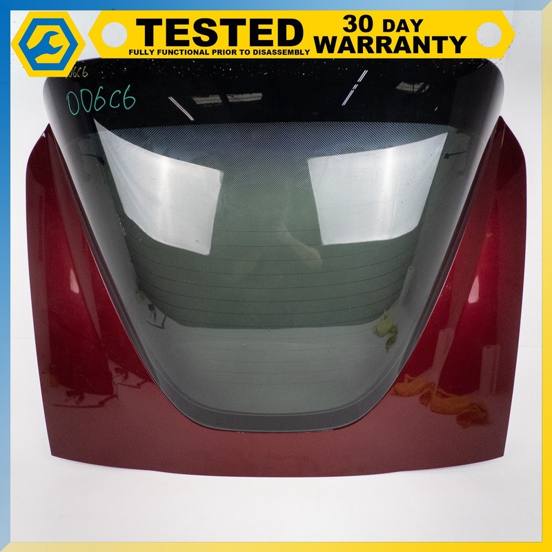 05-13 Corvette C6 Coupe REAR TRUNK LID HATCH ASSEMBLY WITH GLASS Red OEM