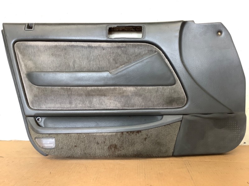 90-93 Accord 4DR Sedan Left Front Door Panel Lining Gray Used OEM