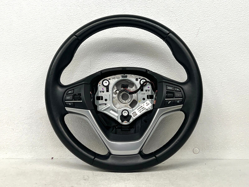 ⭐2014-2018 BMW X5 INTERIOR STEERING TRIM DRIVER WHEEL BLACK LEATHER OEM LOT2473
