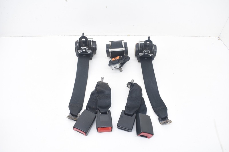 2008 MAZDASPEED 3 REAR LEFT RIGHT CENTER SEAT BELT & BUCKLE SET OEM KW95