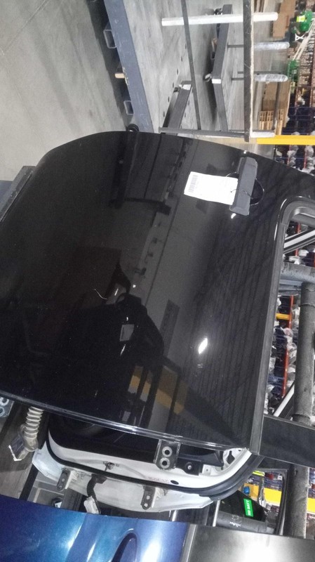 2015 Nissan Titan Right Rear Door Black 4DR PU OEM Used Part 416624