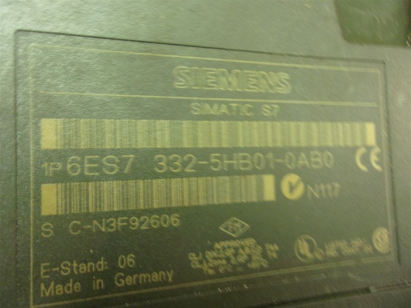 Siemens Simatic S7 6ES7 332-5HB01-0AB0 720 2001-01 *FREE SHIPPING*