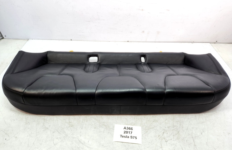 ✅ 16-20 OEM Tesla Model S Rear Seat 2nd Row Lower Cushion Bottom Leather Black *