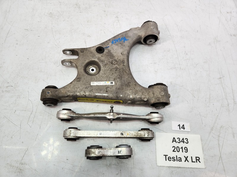 ✅ 16-20 OEM Tesla Model X Rear Right Passenger Lower Upper Control Arm SET Of 4