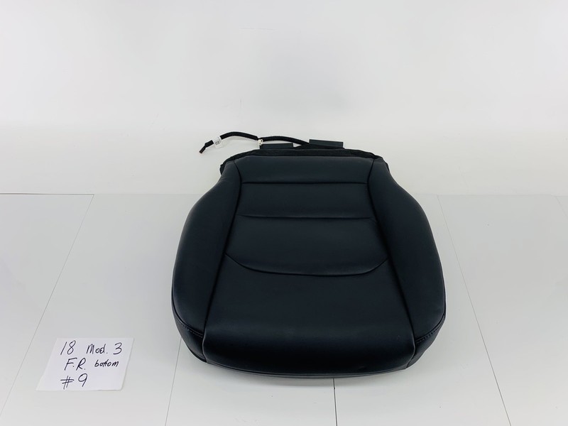 17-23 TESLA MODEL 3 FRONT RIGHT PASSENGER SEAT LOWER CUSHION PAD BLACK OEM #9