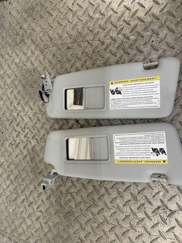 2013-2016 Audi A4 Sun Visor Set LH RH Oem Tested