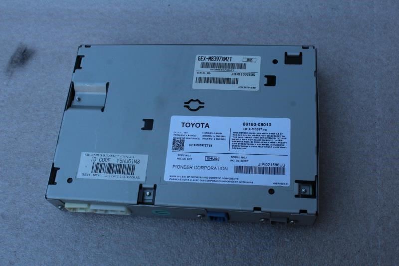 2011 TOYOTA SIENNA SATELLITE RECEIVER MODULE 86180-08010