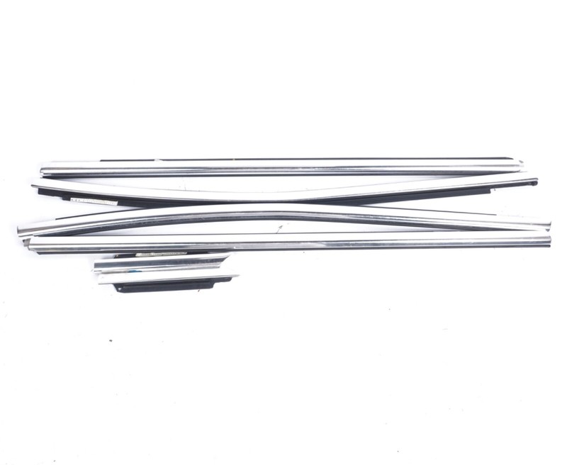 14-19 MASERATI GHIBLI SET OF 6 FRONT REAR RIGHT & LEFT DOOR CHROME MOLDING OEM