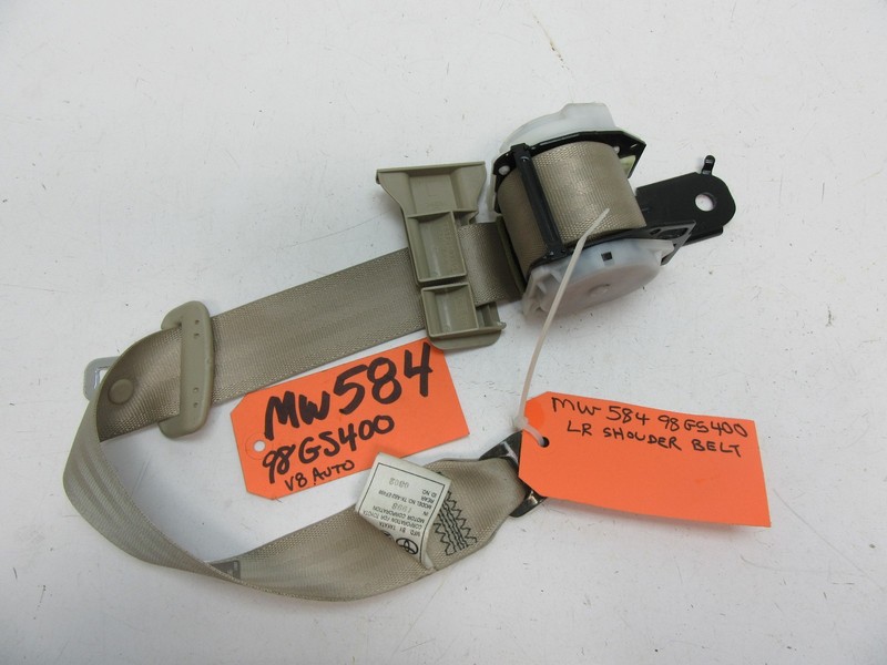 LEFT REAR SEATBELT SEAT BELT HARNESS DRIVER LR LH BACK SIDE GS300 1998 98 GS400