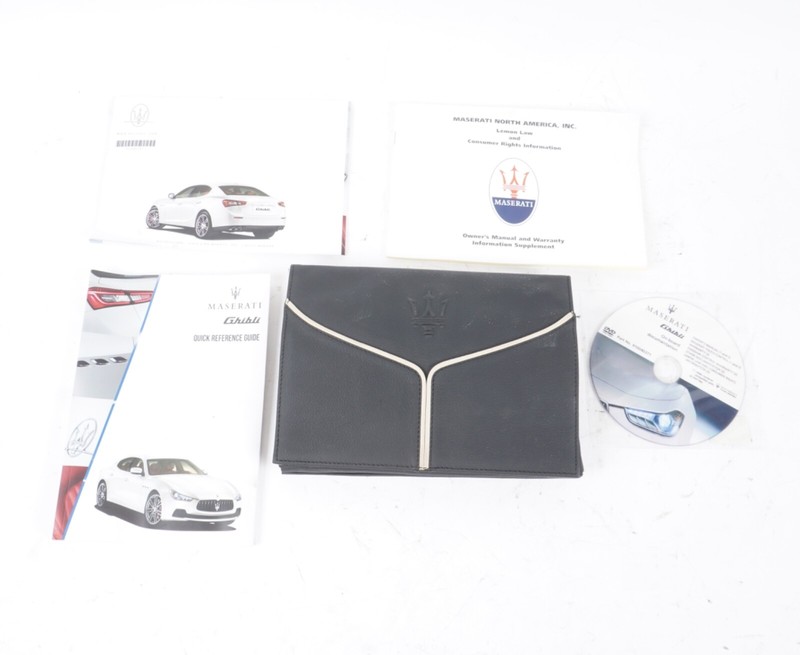 2014 Maserati Ghibli Drivers Owners Operators Manual Literature Book