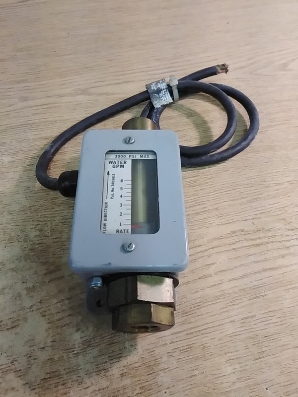 Hedland 3000 PSI MAX Water GPM Flow Rate Indicator W/ Control Switch3/4"