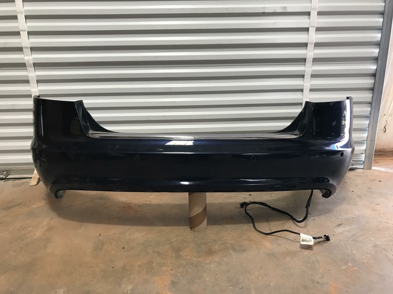 09 10 11 AUDI S6 REAR BUMPER COVER OEM W/SENSORS COMPLETE