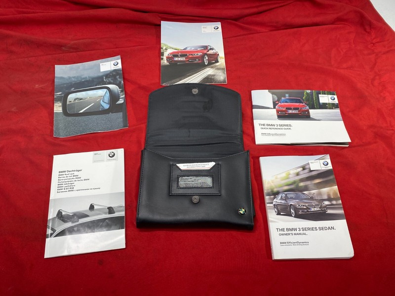 12-16 BMW F30 3 Series Sedan Owner Operator Manual Booklet Case Cover Set OEM✅
