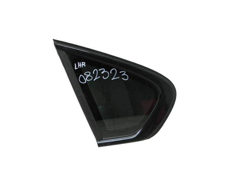 08-14 BMW E71 X6 M QUARTER TINTED WINDOW GLASS BLACK TRIM OEM REAR LEFT 082323