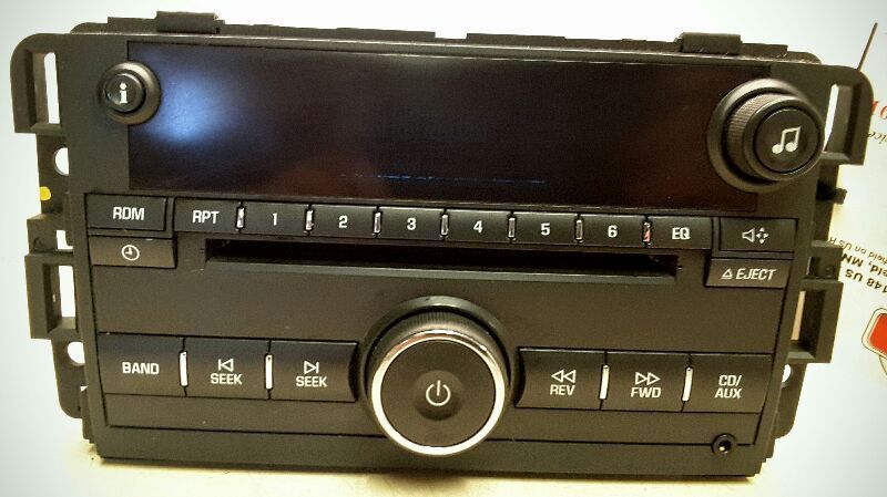 AUDIO EQUIPMENT AM-FM-CD PLAYER OPT U1C FITS 06-08 IMPALA 155228