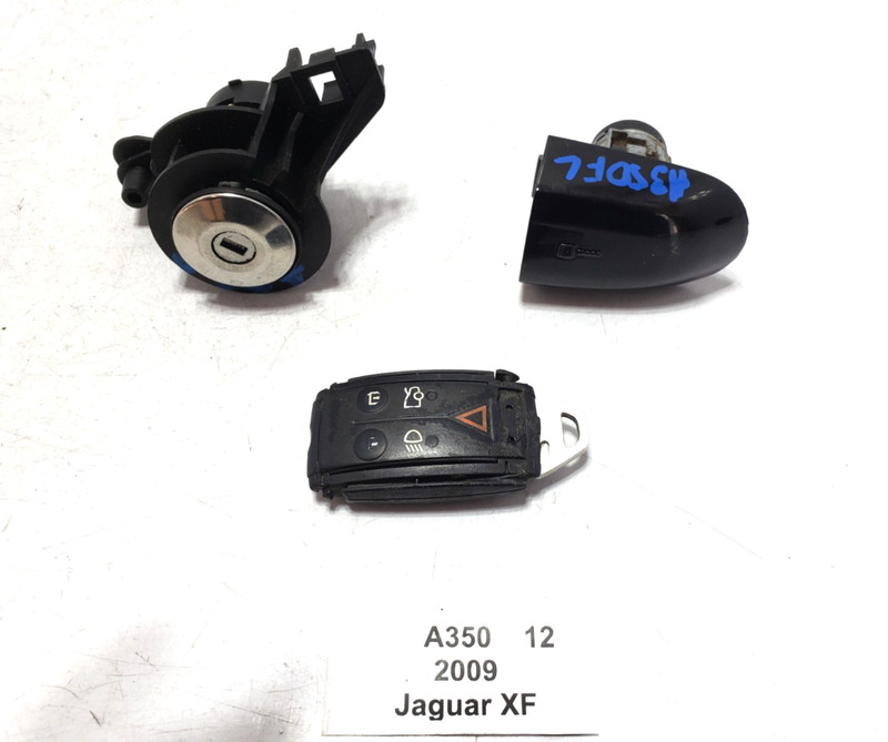 ✅ 2009-2015 Jaguar XF Door Trunk Lid Lock Cylinder Entry Remote Smart Key SET*