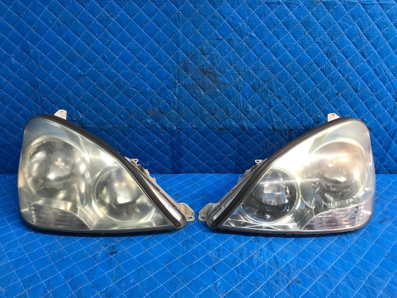 2001-03 Lexus LS430 Left Driver Right Passenger Headlight Pair Set OEM