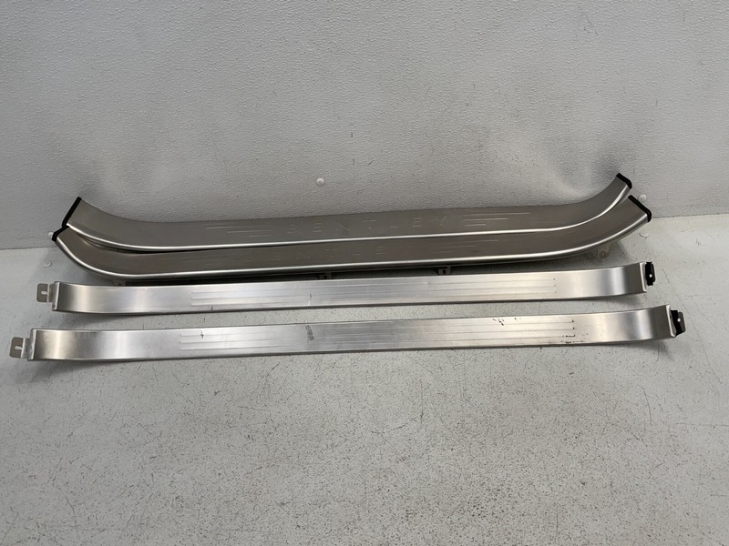 03-07 Bentley Continental GT Left Right Door Sill Scuff Plate Trim Set 1577 OEM