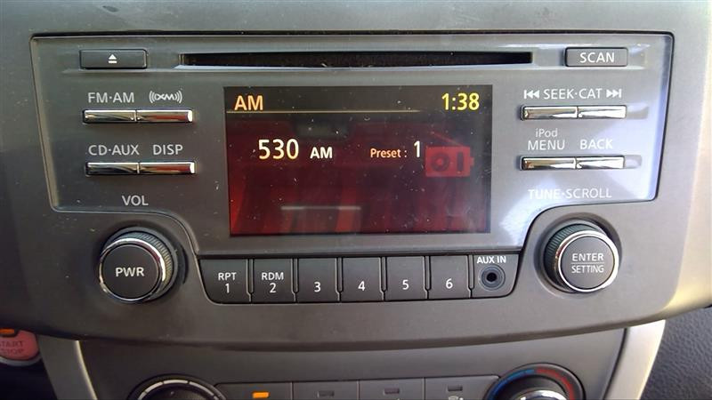 2013-2014 Nissan Sentra NON-NAV 28185 1RA2D Radio Stereo AMFM Menu Info Disc CD