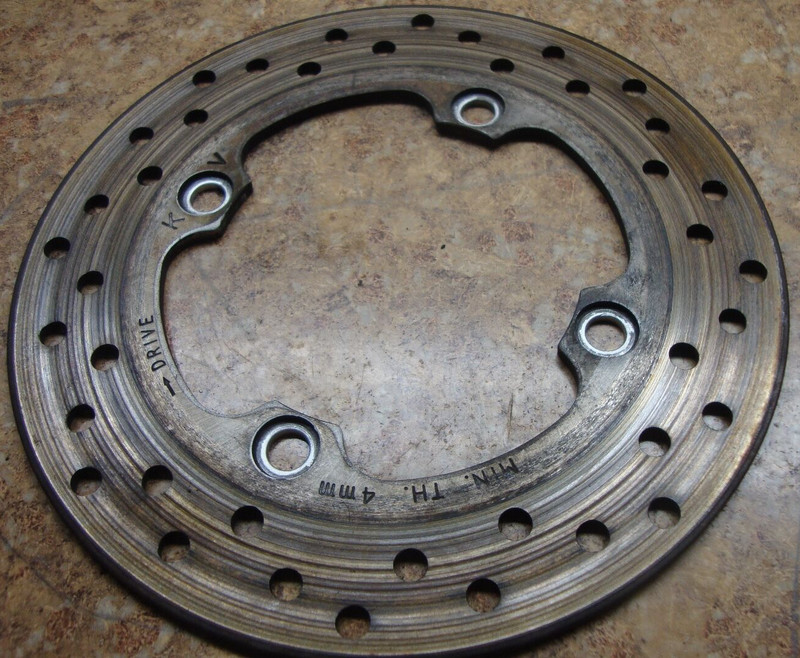1998 Honda VTR 1000 VTR1000F VTR1000 Super Hawk Rear Disk Brake Rotor Back 98