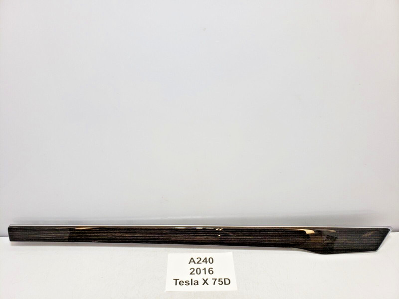✅ 2016-2020 OEM Tesla Model X Rear Left Door Insert Wood Trim Cover Obeche