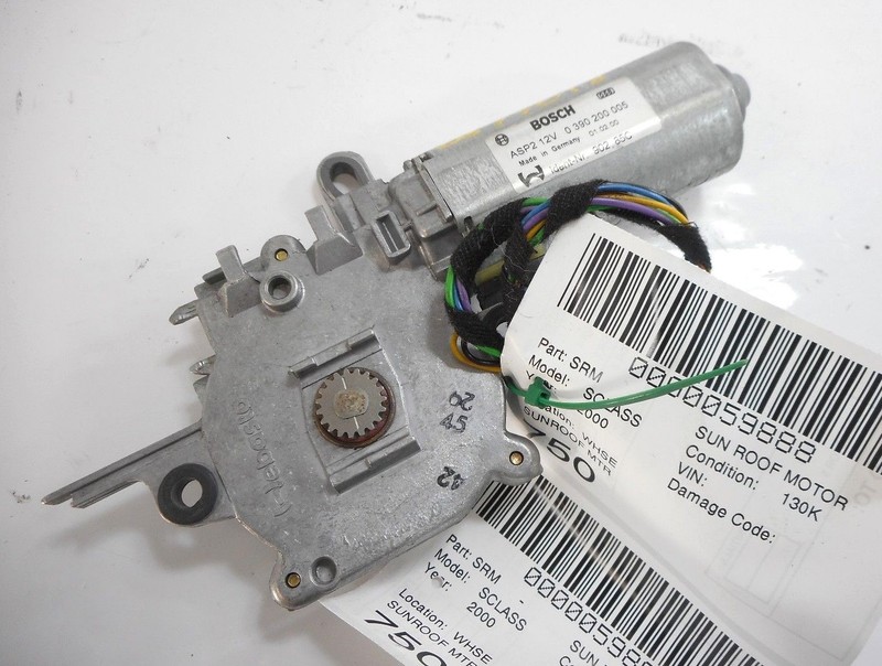00 2000 Mercedes-Benz S430 Sunroof Sun Roof Motor OEM 2208203842