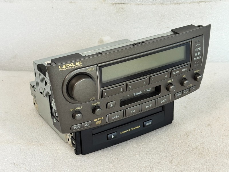 2004-2006 Lexus LS430 AM FM Radio /w 6 Disc Changer 86120-50B20 #021