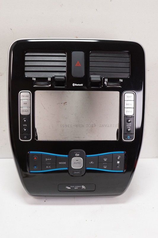 NISSAN LEAF Heater Climate Control Navigation Control Bezel OEM 2013 - 2017