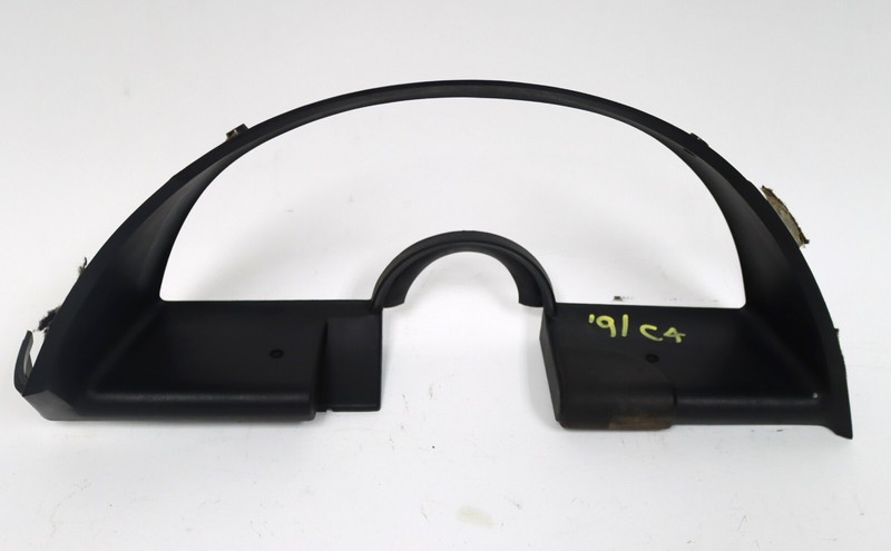1990-1996 C4 Corvette Black Instrument Cluster Bezel Trim USED GM 10207970