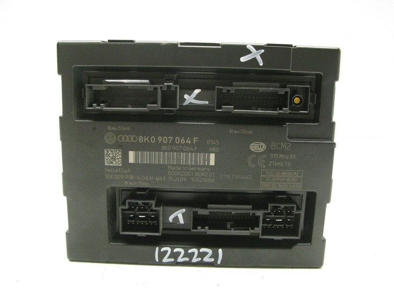 08-12 AUDI B8 A4 S4 8T A5 S5 BODY COMFORT CONTROL MODULE UNIT OEM 122221