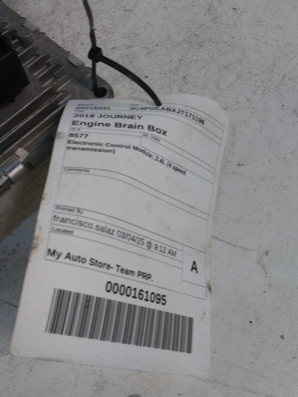 2018 Dodge Journey ECM Engine Control Module OEM 68259127AB 93K Miles