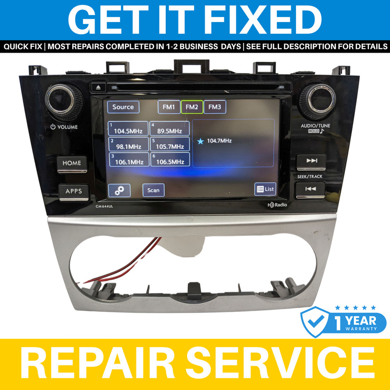 2015 Subaru Crosstrek Impreza OEM Am Fm Single Cd Hd Radio -REPAIR SERVICE!