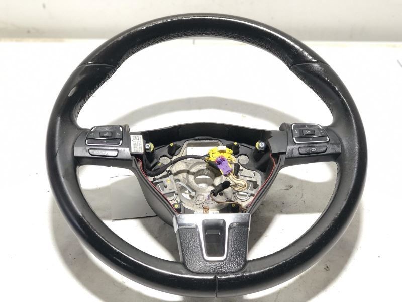 STEERING WHEEL BLACK WITH BT MENU BUTTONS 2012-2017 VOLKSWAGEN CC 19174