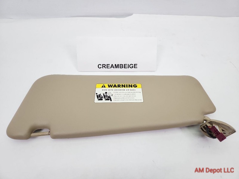 2008 BMW 535i 535xi 528xi 528i E60 Right Passenger Sun Visor Creambeige 9125862