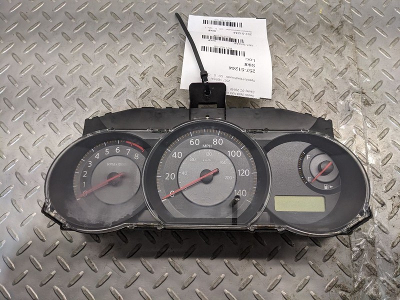 Speedometer Cluster MPH Without CVT With ABS Fits 07-08 VERSA 1152128