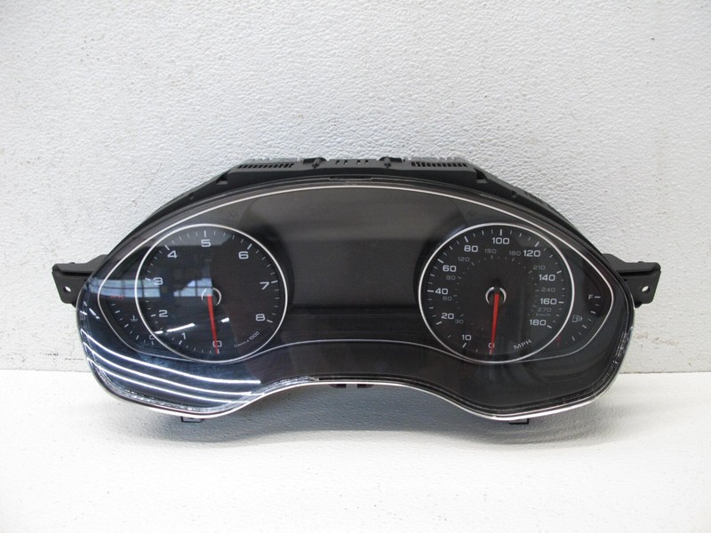 14-15 AUDI C7 A6 SPEEDOMETER INSTRUMENT GAUGE CLUSTER 180 MPH OEM 103023