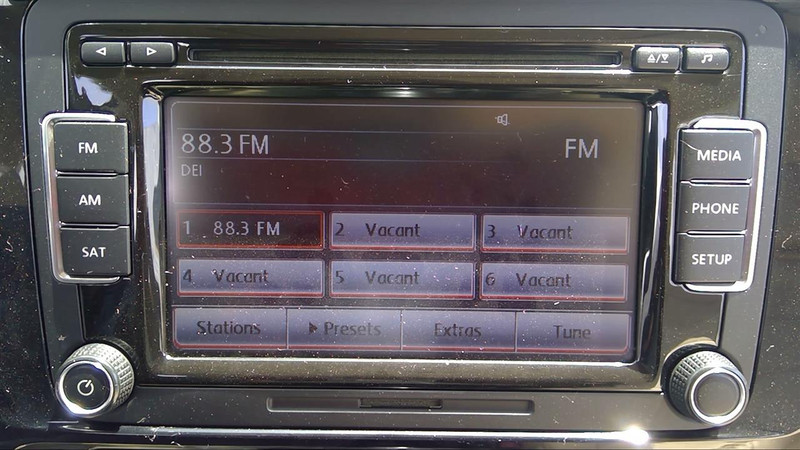 2015-2017 Volkswagen Jetta NON-NAV Single Disc Radio Stereo 1K0 035 188 H