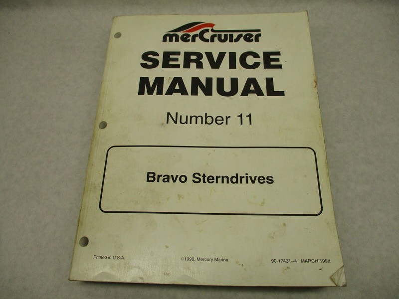 90-17431-4 98 Mercruiser #11 Bravo Sterndrive Service Repair Manual 1988-1998